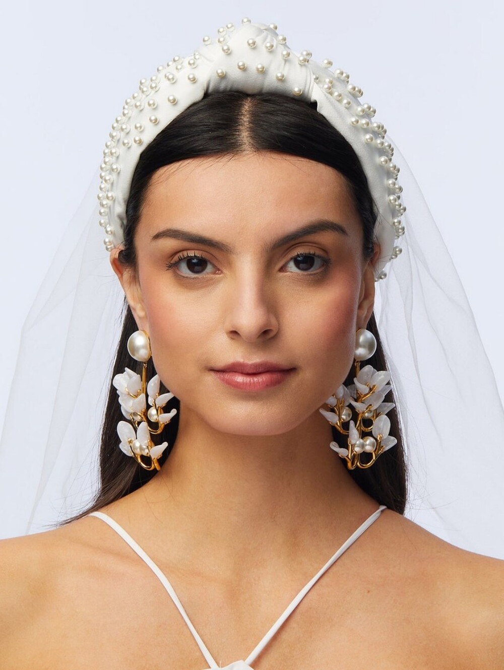 NWT Lele Sadoughi Ivory Veil Headband
